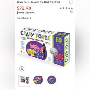 Crazy forts! Glow in the dark